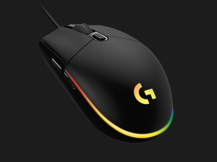 Logitech mouse cu fir G102 RGB, 6 butoane, 8000 dpi, senzor optic, USB, negru