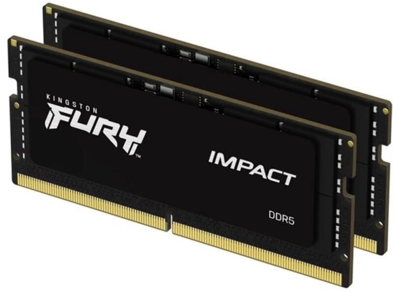 Memorie notebook KINGSTON 64GB, DDR5, 5600MHz, CL40, 1.1v, Dual Channel Kit, FURY Impact,