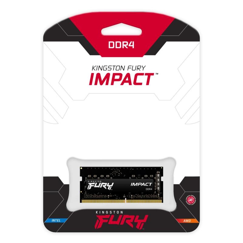 Memorie notebook Kingston FURY Impact, 16GB, DDR4, 3200MHz, CL20 - 3 | YEO