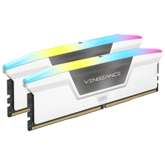 Memorie RAM Corsair Vengeance RGB White 32GB DDR5 5600MHz CL36 Kit of 2 - 3 | YEO