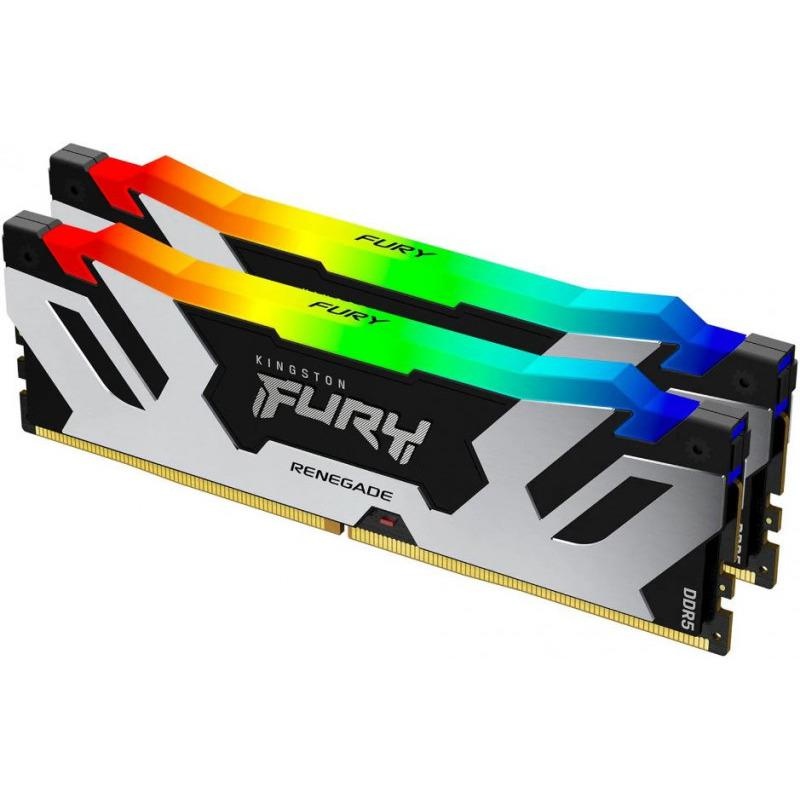 Memorie RAM Kingston DIMM, DDR5, 32GB, CL32, 6400MHz. kit of 2 Fury Renegade RGB - 1 | YEO