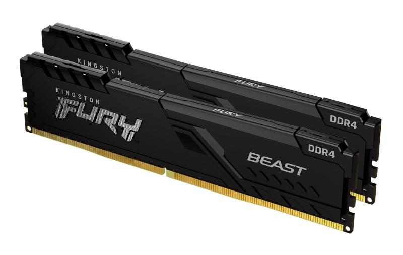 Memorie RAM Kingston,FURY Beast, DIMM, DDR4, 64GB (Kit 2x32GB), 3600MHz, CL18