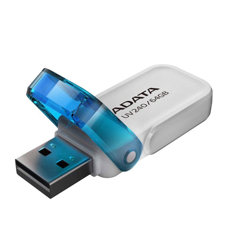 Memorie USB Flash Drive Adata , 64GB ,AUV240-8G-RRD , USB 2.0 , White - 3 | YEO