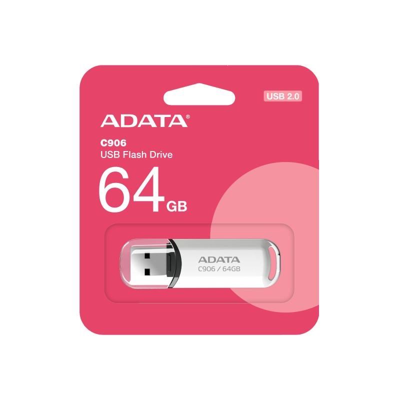 Memorie USB Flash Drive Adata C906, 64GB USB 2.0 alb - 3 | YEO