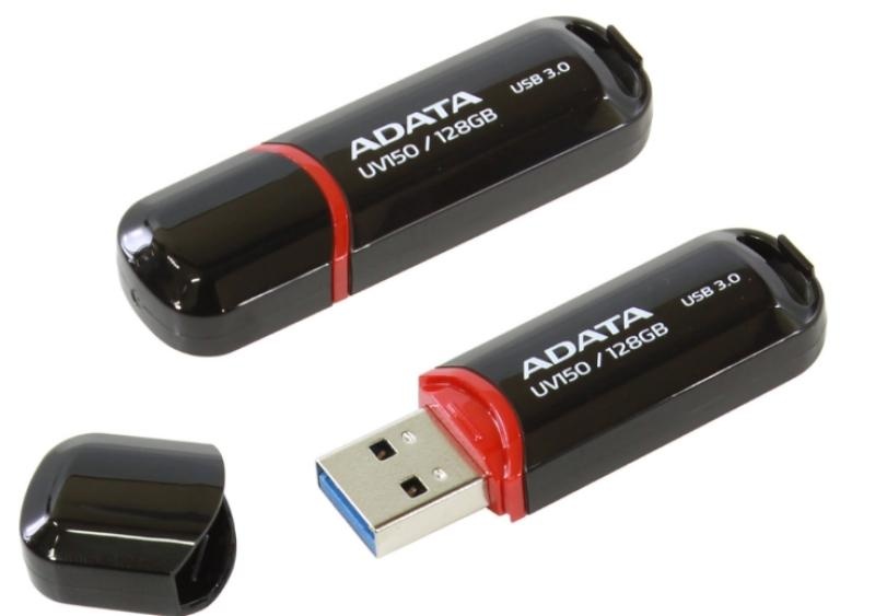 Memorie USB Flash Drive Adata UV150, 128Gb, USB 3.0, negru - 2 | YEO