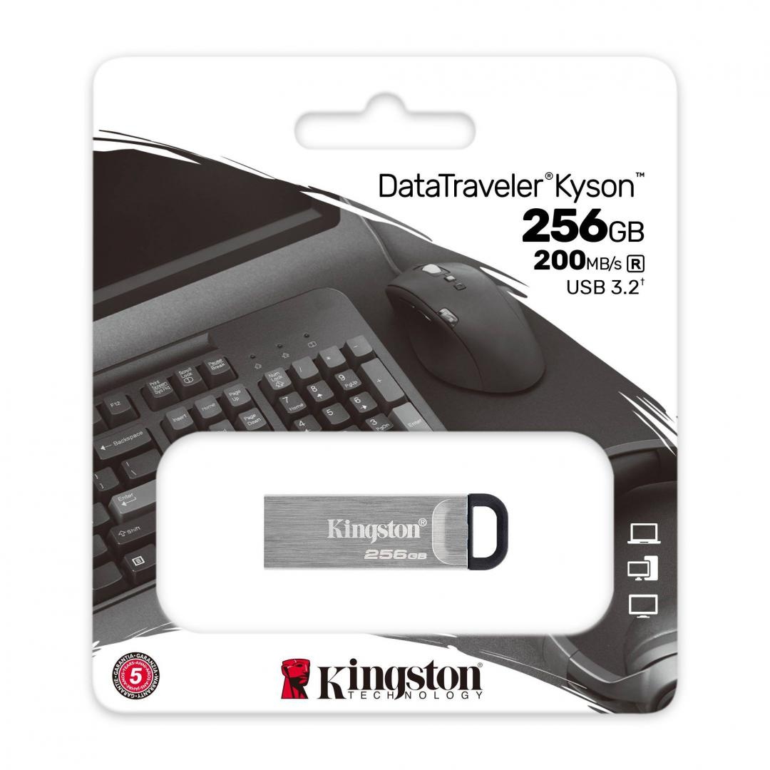 Memorie USB Flash Drive Kingston, DataTraveler Kyson, 256GB, USB 3.2 - 2 | YEO