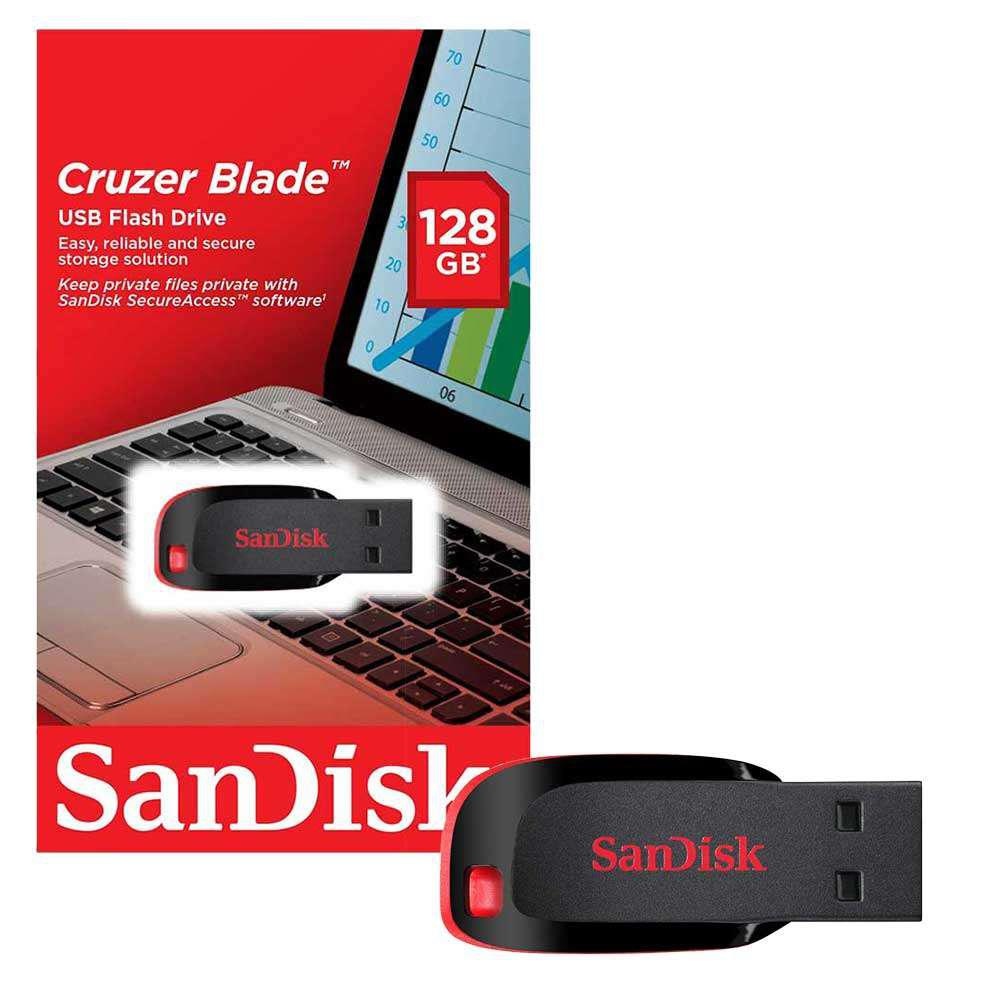 Memorie USB Flash Drive SanDisk Cruzer Blade, 128GB, USB 2.0 - 1 | YEO