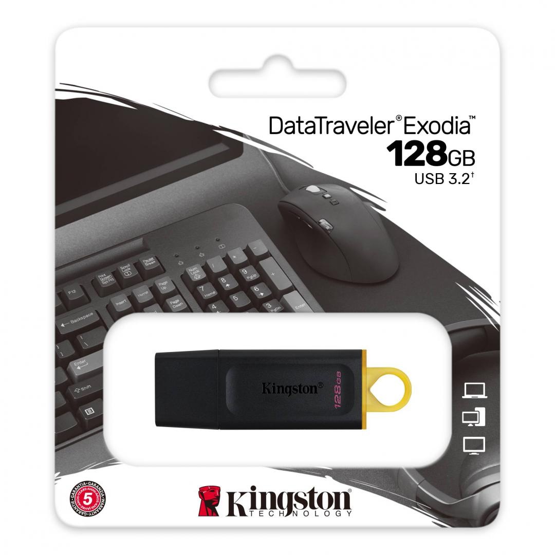 Memorie USB Kingston DataTraveler Exodia 128GB USB 3.2 – Stocare rapidă și portabilă - 2 | YEO