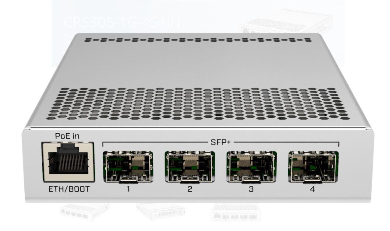 Mikrotik CRS305-1G-4S+OUT FIBERBOX PLUS, Procesor: 800 MHz dual core, Sistem operare: RouterOS v7 / SwOS, 256Mb RAM, 16MB Flash, POE in 802.3af/at 42-57 V, interfata: 1 x 10/100/1000, 4 x SFP, Wwatherproof: IP66. - 2 | YEO