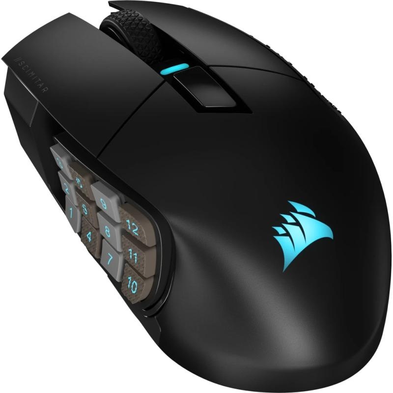 Mouse Gaming Corsair SCIMITAR ELITE WIRELESS MMO Optical cu fir, negru - 3 | YEO