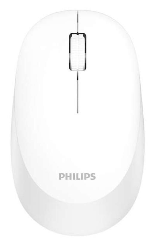 Mouse Philips SPK7307WL, wireless, 2.4GHz, optic, 3 butoane, 1600 DPI, silent, ambidextru, alb - 3 | YEO