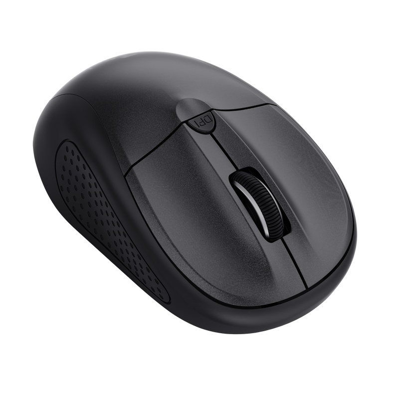 Mouse Trust cu Bluetooth, ambidextru, 3 butoane (neprogramabile), DPI ajustabil (max. 1600), functioneaza cu 2 baterii AAA (incluse in pachet), negru - 1 | YEO