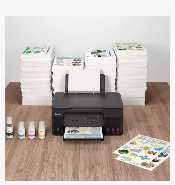 Multifunctional inkjet color CISS Canon PIXMA G3430, dimensiune A4 (Printare, Copiere, Scanare), viteza 11 ipm alb-negru, 6 ipm color,rezolutie printare 4800x1200 dpi, imprimare fara margini, alimentarehartie 100 coli, scanner CIS rezolutie 600x1200 dpi, - 3 | YEO