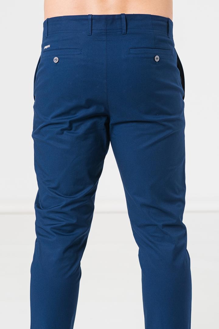 PANTALONI LUNG CASUAL BARBATI NAVY S - 4 | YEO