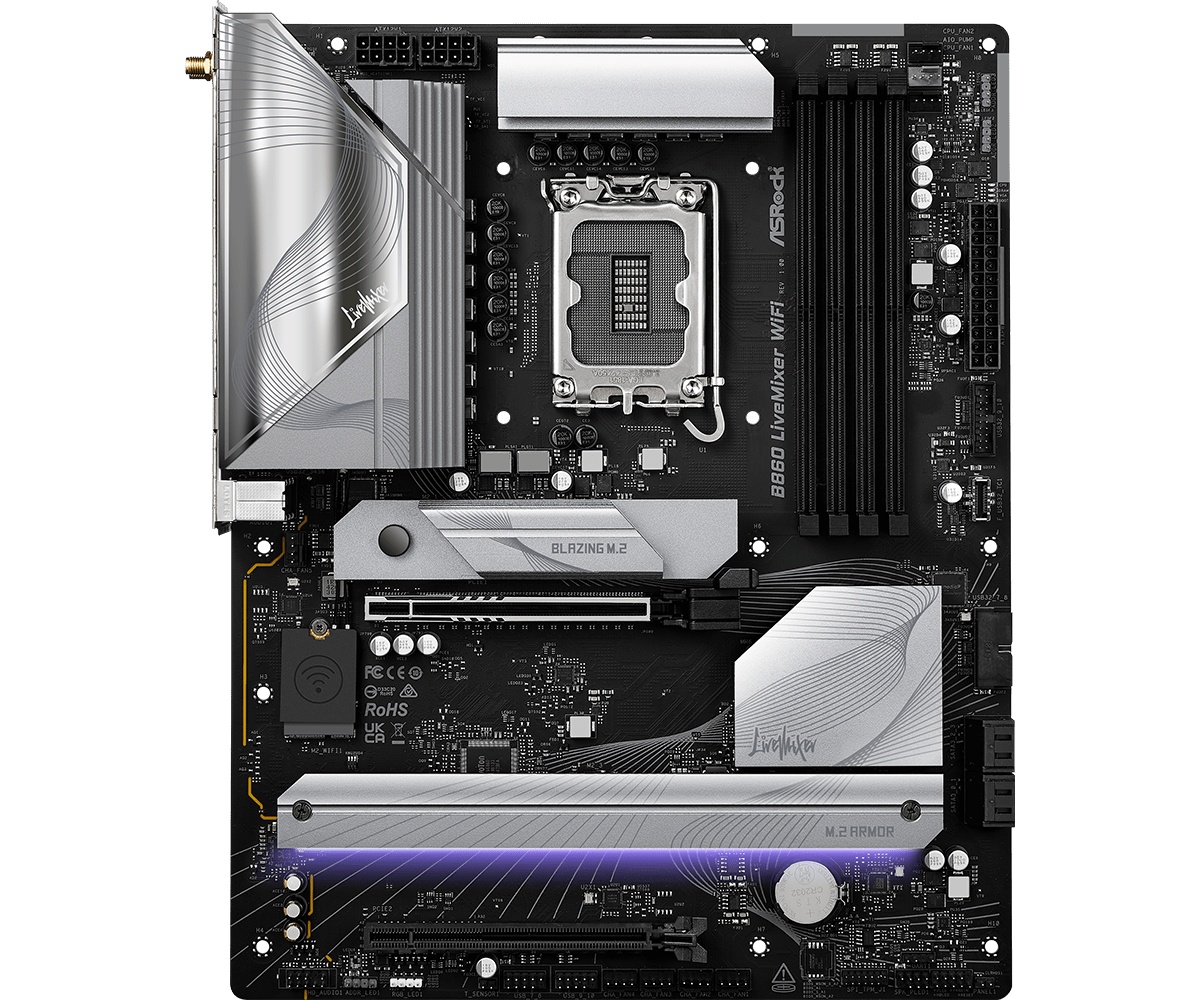 Placa de Baza ASROCK B860 LIVEMIXER WIFI LGA1851 - 2 | YEO