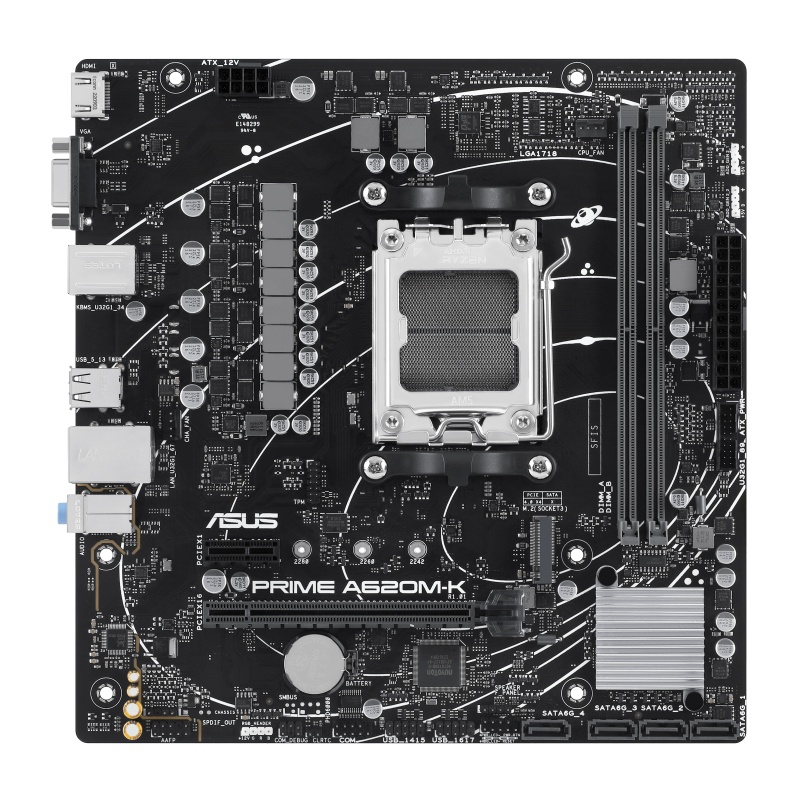 Placa de baza ASUS PRIME A620M-K AM5 - 3 | YEO