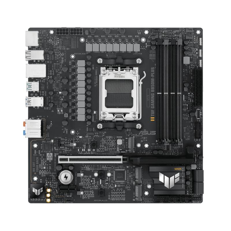 Placa de Baza ASUS TUF GAMIG B850M-PLUS AM5, 4x DDR5, 1x DP 1x HDMI, 1x PCIE 5.0 x16 1x PCIE 4.0 x16 1x PCIE 4.0 x1, 3x M.2, 4x SATA 6GB/s, mATX - 1 | YEO