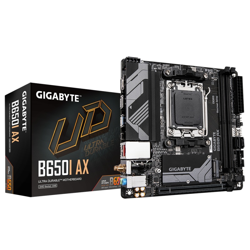 Placă de bază GIGABYTE B650I AX AM5 Mini-ITX cu DDR5, Wi-Fi 6E și PCIe 4.0 - 2 | YEO