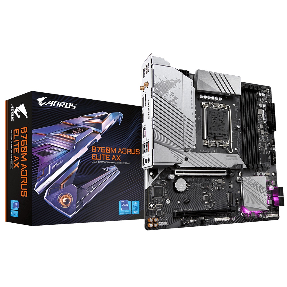 Placa de baza Gigabyte B760M AORUS ELITE AX LGA1700