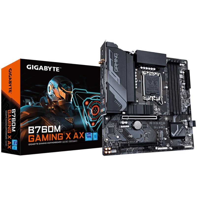 Placa de baza GIGABYTE B760M GAMING X AX LGA1700 - 3 | YEO