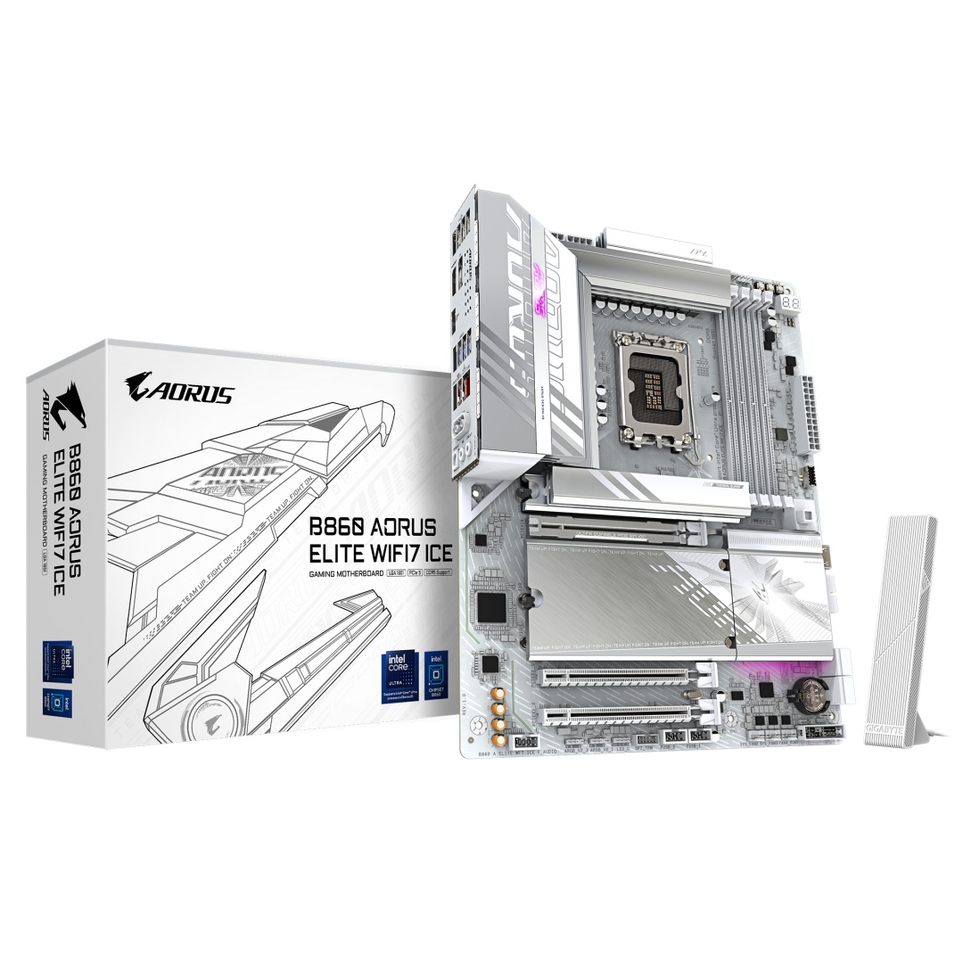 Placa de Baza GIGABYTE B860 AORUS ELITE WIFI7 ICE LGA1851