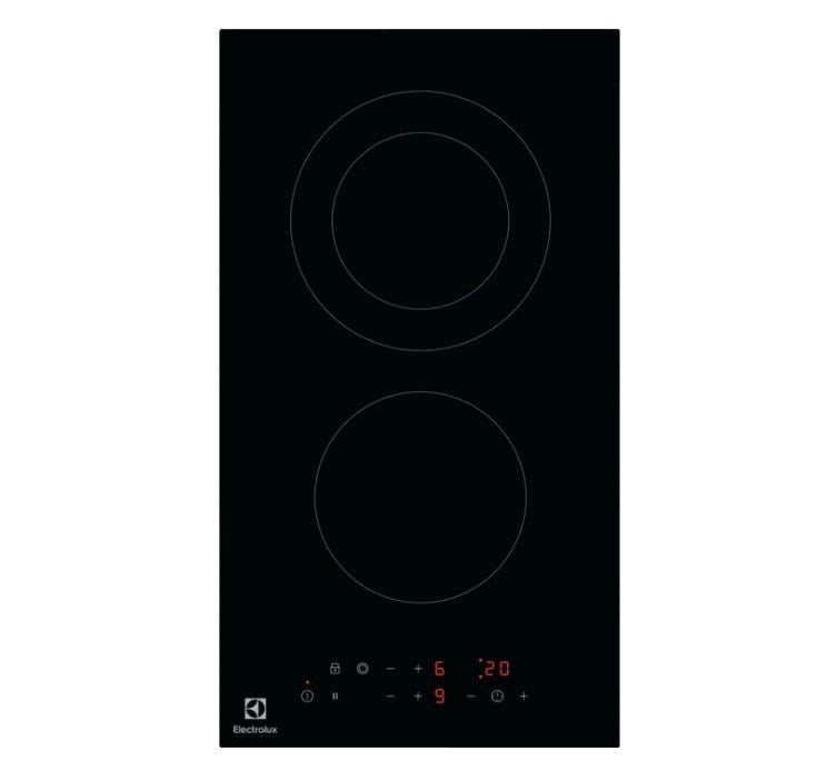 Plită incorporabilă Electrolux LHR3233CK - Plită vitroceramică 29 cm cu 2 zone de gătit și control touch - 2 | YEO