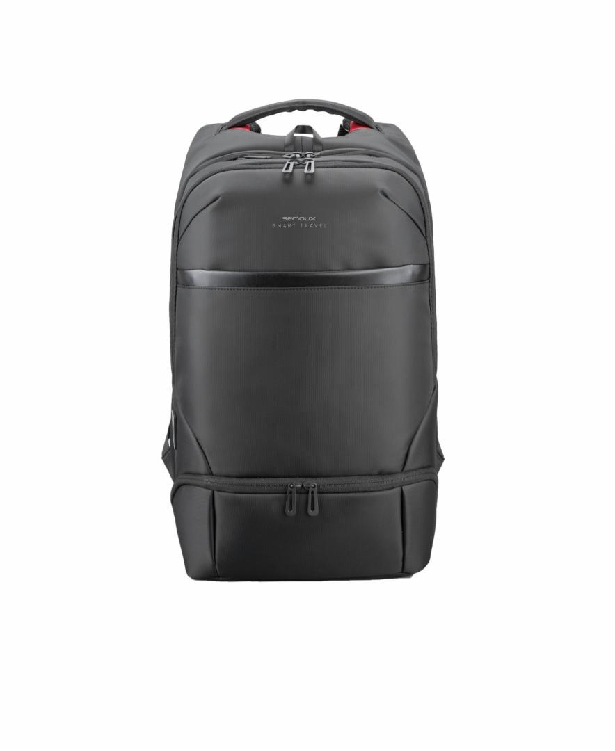 Rucsac notebook Serioux, SMART TRAVEL ST9588, dimensiuni: 32 x 19 x 46 cm, rezistent la apa, compartimente multiple, compartiment separat pentru notebook: max. 15.6