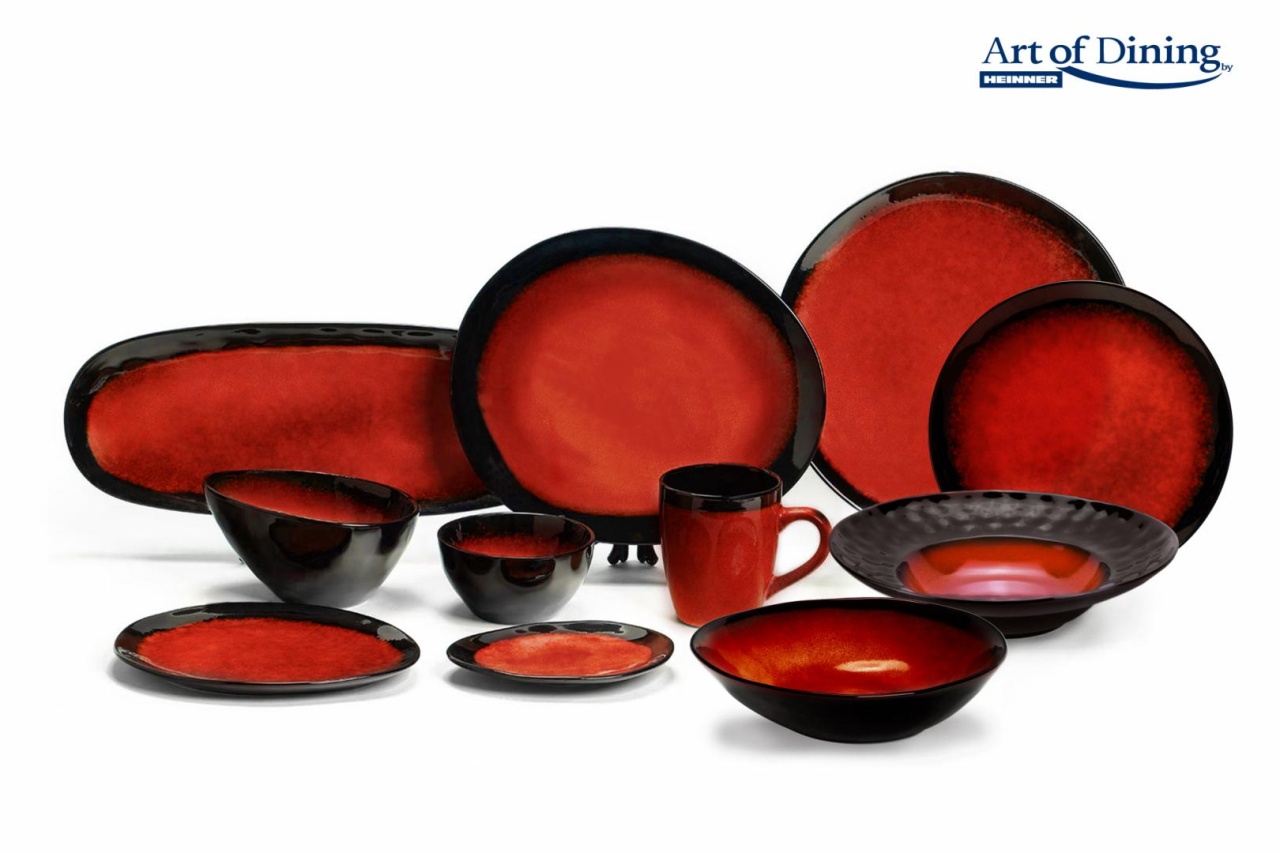 SET 4X FARFURIE ADANCA CERAMICA 30.5 CM, VULCANO, ART OF DINING BY HEINNER - 2 | YEO