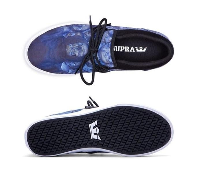 SUPRA CUBA BLUE LEVITAS PRINT-WHITE, 44 - 1 | YEO