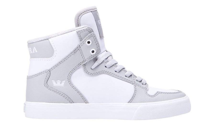 SUPRA VAIDER LIGHT GREY/WHITE, 44.5