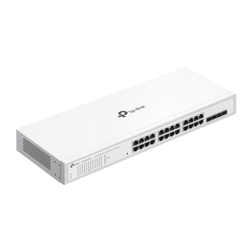 Switch TP-Link cu 24 de porturi, 24× 10/100/1000 Mbps RJ45 Ports (Auto- Negotiation/Auto MDI/MDIX), capacitate switch 56 Gbps, dimensiuni (440× 180×44 mm)