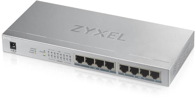 Switch Zyxel GS1008-HP, 8 Port, 10/100/1000 Mbps