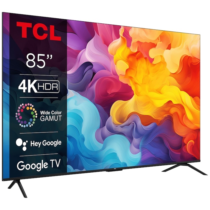 Televizor TCL LED 85V6B, 214 cm, Smart Google TV, 4K Ultra HD, Clasa F - 1 | YEO