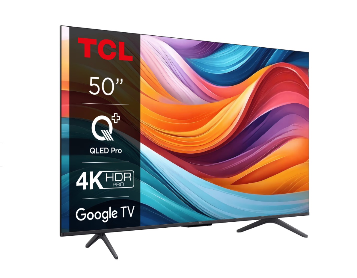 Televizor TCL QLED 50T7B, 126 cm, Smart Google TV, 4K Ultra HD, Clasa F - 1 | YEO