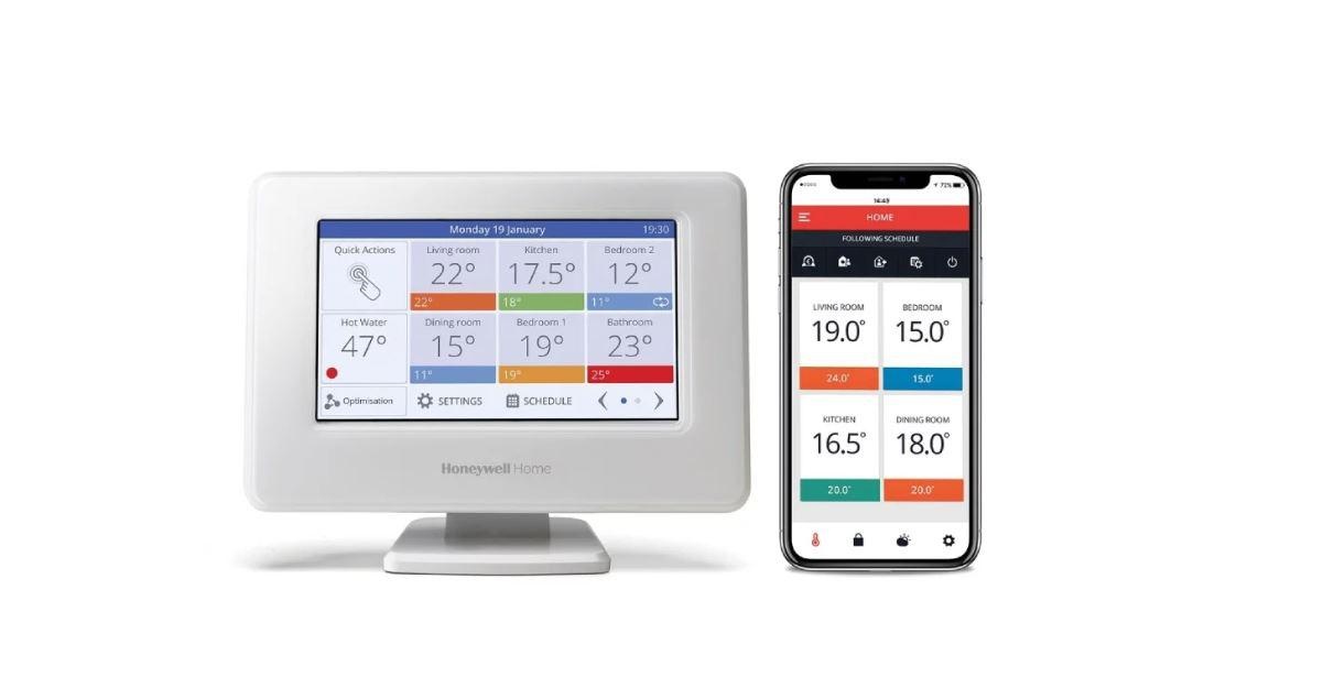 Termostat EvoHome controller multizona wireless cu wi-fi, Honeywell ATP921R3052; Touch screen; - 1 | YEO