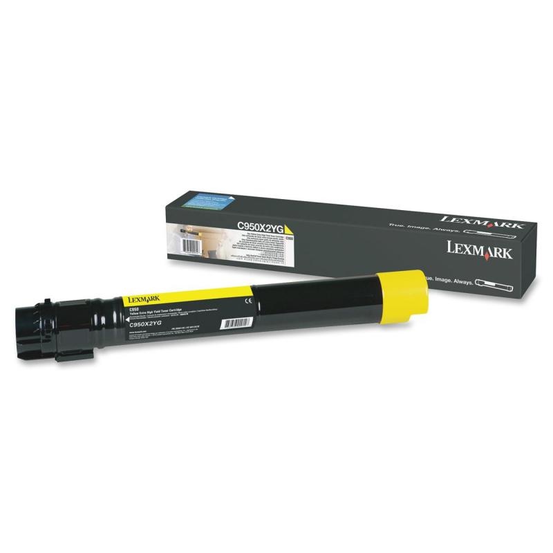 Toner Lexmark C950X2YG, yellow, 22 k, C950de