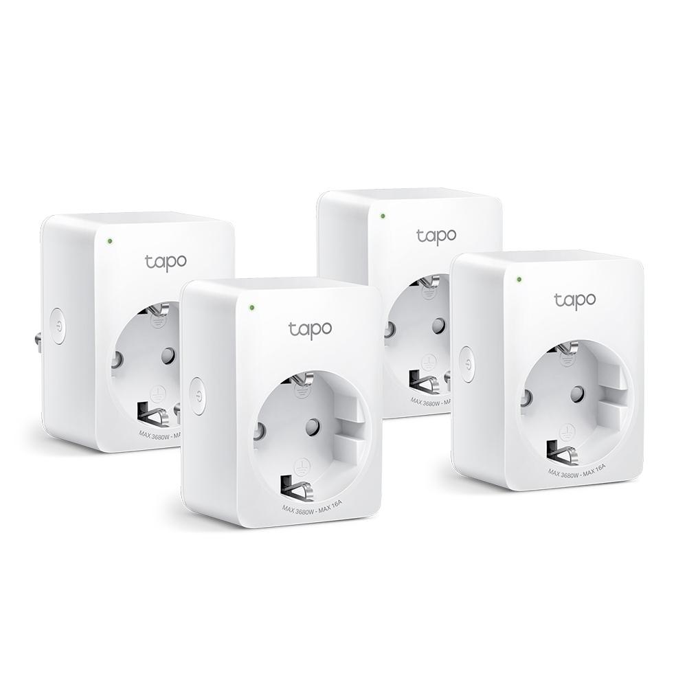 TP-Link MINI SMART WI-FI SOCKET TAPO P110(4-PACK), Protocol: IEEE 802.11b/g/n, Bluetooth 4.2 (doar pentru onboarding), 2.4 GHz, Cerințe de sistem: Android 4.4 sau o versiune mai recentă, iOS 9.0 sau o versiune mai recentă, Cerinte de alimentare: AC