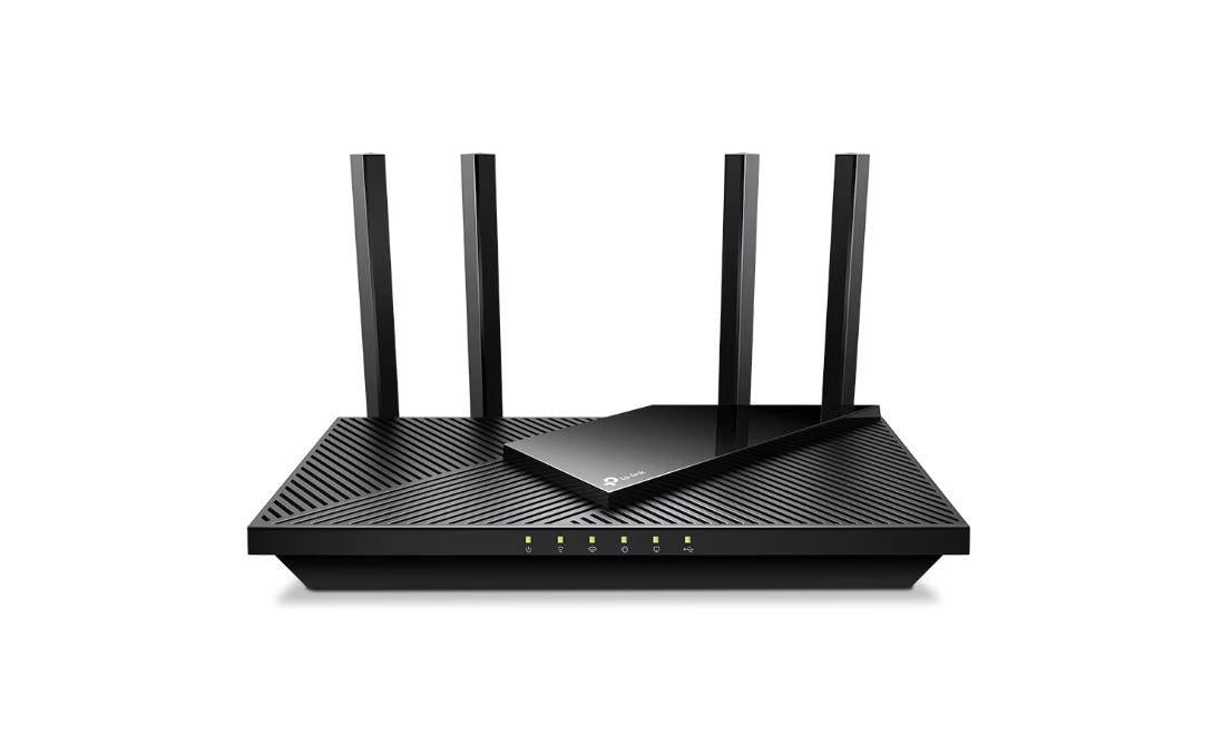 TP-Link Wireless Router, ARCHER AX55 PRO ;dual band AX3000 5 GHz: 2402 Mbps (802.11ax), 2.4 GHz: 574 Mbps(802.11ax), Standard and Protocol: IEEE 802.11ax/ac/n/a 5 GHz, IEEE 802.11ax/n/b/g 2.4 GHz, 4 x Antene Externe fixe, 1× Port WAN/LAN Gigabit de 2.5,