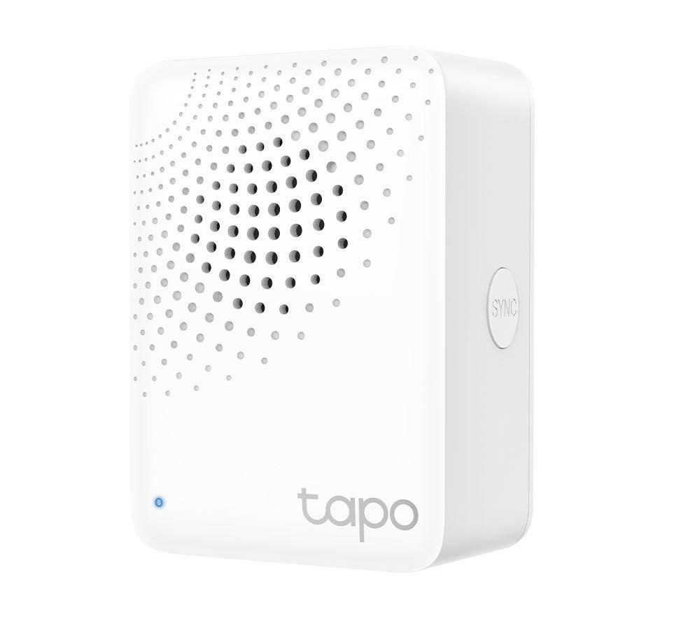 TP-Link Wireless Smart Hub Tapo H100, 2.4GHz Wi-Fi, Protocol: 868 / 922 MHz, dimensiuni: 72 x 62.5 x 51 mm, difuzor incorporat.