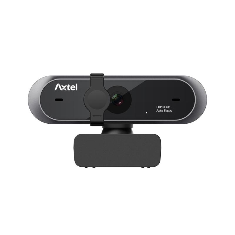 Webcam profesional Axtel Full HD, Autofocus & White Balance, Frame rate : 30FPS, corectie la lumina slaba, USB plug & play, clema de prindere ajustabila, cablu de 2 m, microfon cu reducerea zgomotului ambiental, Premium Black, Garantie standard 12 luni - 3 | YEO