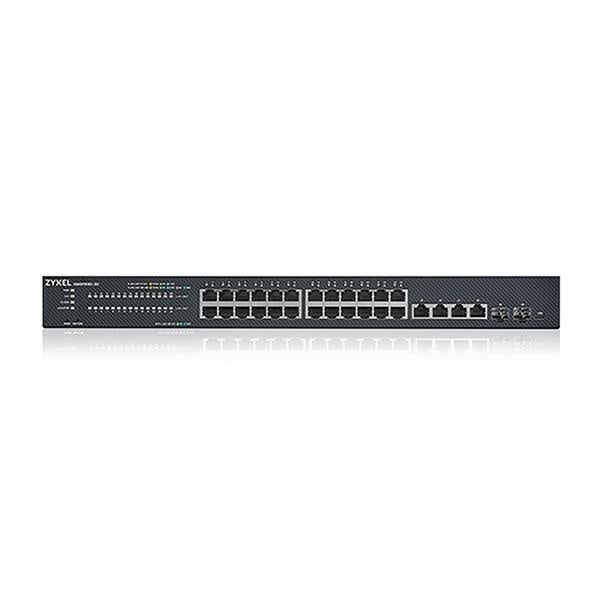 Zyxel XMG1930-30HP, 24-port 2.5GbE Smart Managed Layer 2 PoE 700W 22xPoE+/8xPoE++ Switch with 4 10GbE and 2 SFP+ Uplink - 3 | YEO