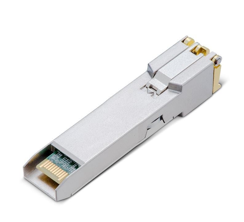 10GBASE-T RJ45 SFP+ Module SPEC: 10Gbps RJ45 Copper Transceiver, Plug and Play with SFP+ Slot, Support DDM (Temperature and Voltage), Up to 30 m Distance (Cat6a or above)