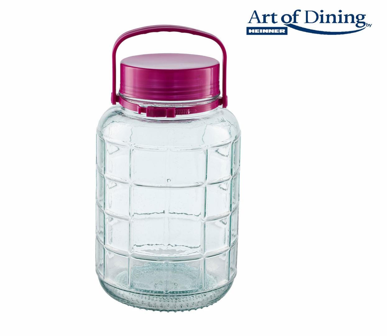 BORCAN STICLA CU CAPAC PLASTIC 3L,ART OF DINING BY HEINNER