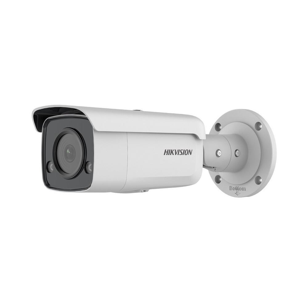 Camera supraveghere Hikvision IP bullet DS-2CD2T87G2-L(2.8mm)C, 8MP, ColorVu - imagini color 24/7 (color si pe timp de noapte), filtrarea alarmelor false dupa corpul uman si masini, senzor: 1/1.2″ Progressive Scan CMOS, rezolutie: 3840 × 2160@25fps,