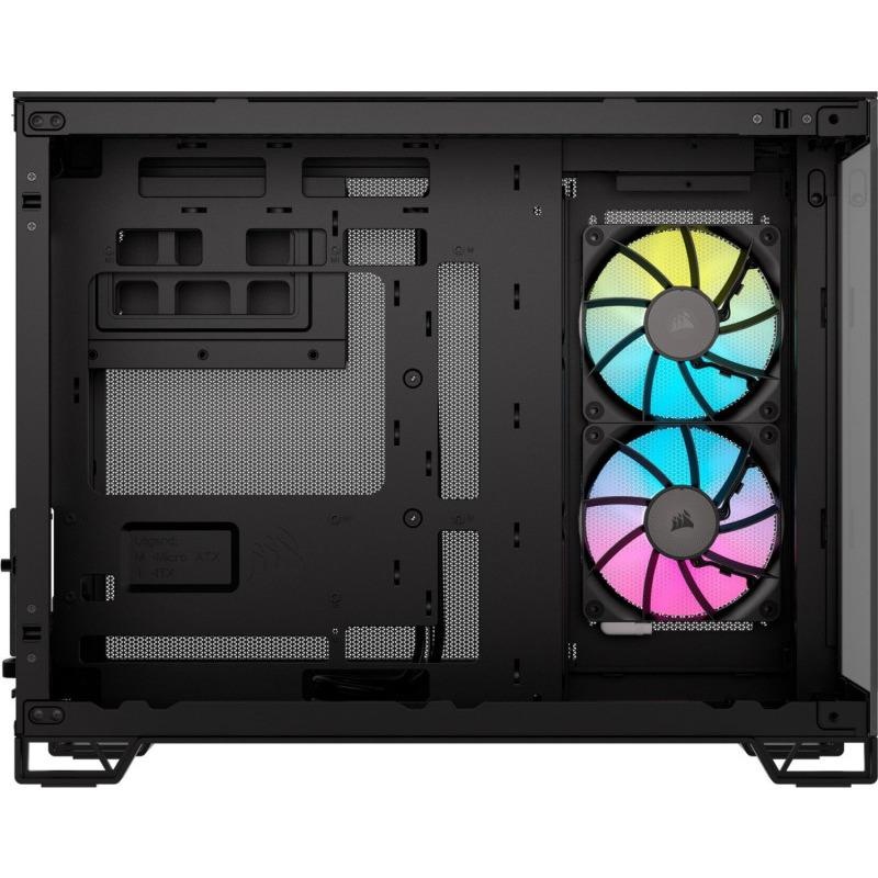 Carcasa CORSAIR iCUE LINK 2500X Micro ATX Dual Chamber NEGRU - 3 | YEO