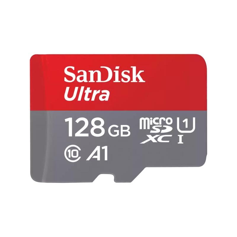 Card de Memorie Micro Secure Digital Card SanDisk Ultra, 128GB, Clasa 10, R/W speed: up to 100MB/s/, 90MB/s, include adaptor SD (pentru telefon) - 1 | YEO