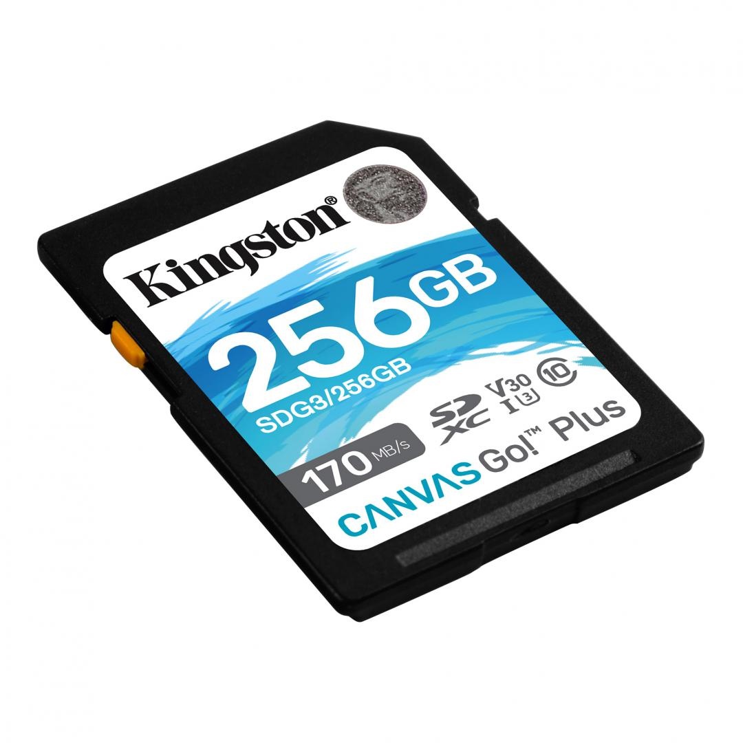 Card de Memorie SD Kingston Canvas GO Plus, 256GB, Class 10 - 3 | YEO