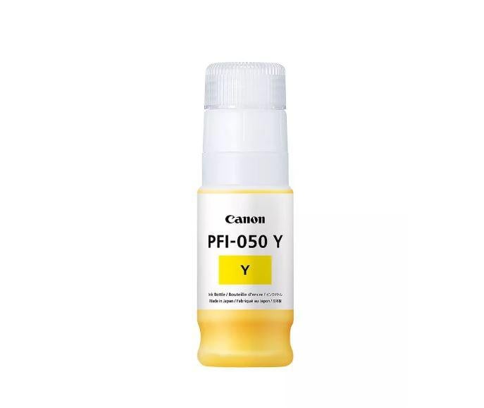 Cartuș de cerneală galbenă Canon PFI-050Y, 70ml, pentru imprimante Canon TC-20 și TC-20M