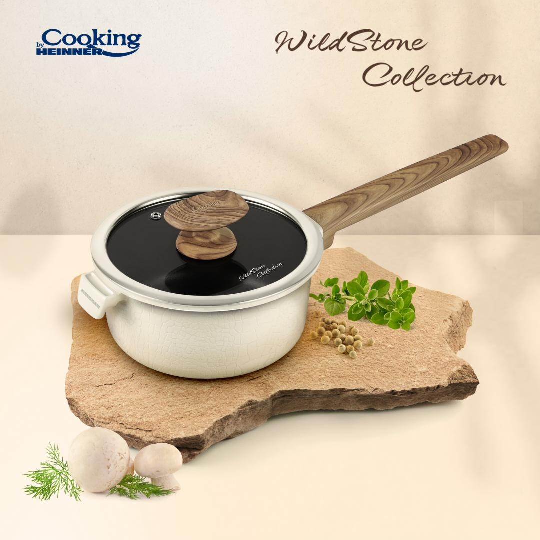 CASEROLA ALUMINIU+CAPAC 18x9 CM, WILD STONE, COOKING BY HEINNER - 2 | YEO