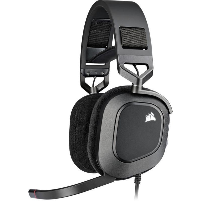 Casti Gaming cu microfon Corsair HS80 Surround 7.1, 20Hz - 40 kHz, 32ohm, 116db, driver 50mm, negru - 3 | YEO